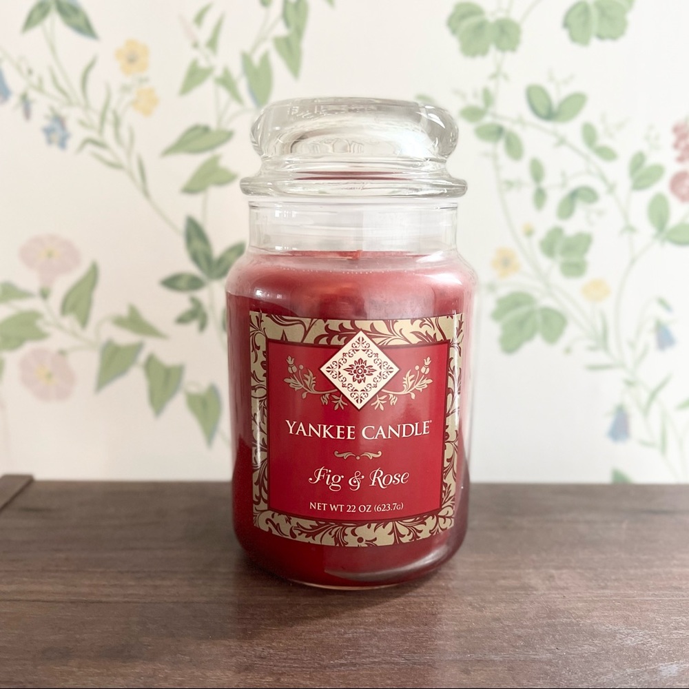 Yankee Candle Rose and Fig Rare Retired HTF